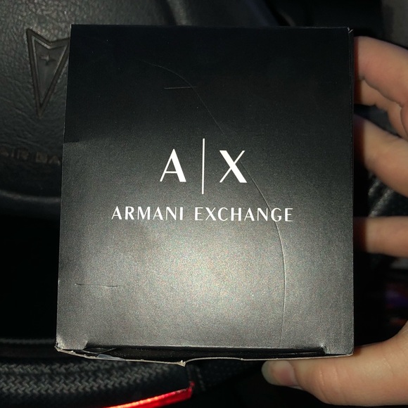 Armani Exchange Black Leather Watch - Picture 4 of 4